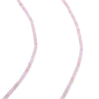 Rosa Morganit Halskette ca. 45 cm 316L Edelstahl (10-15 Werktage Lieferzeit) ca. 36,00 ct.