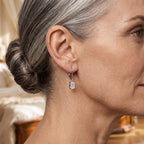 D'Joy Moissanit Ohrringe 925 Silber Rhodiniert ca. 1,30 ct.