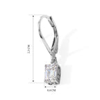 D'Joy Moissanit Ohrringe 925 Silber Rhodiniert ca. 1,30 ct.