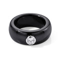 LUXURIANT DIAMOND - AA Natürlicher Schwarze Jadeit, Lab Grown Diamant Ring 925 Silber Rhodiniert (Größe 16.00) ca. 7.75 ct