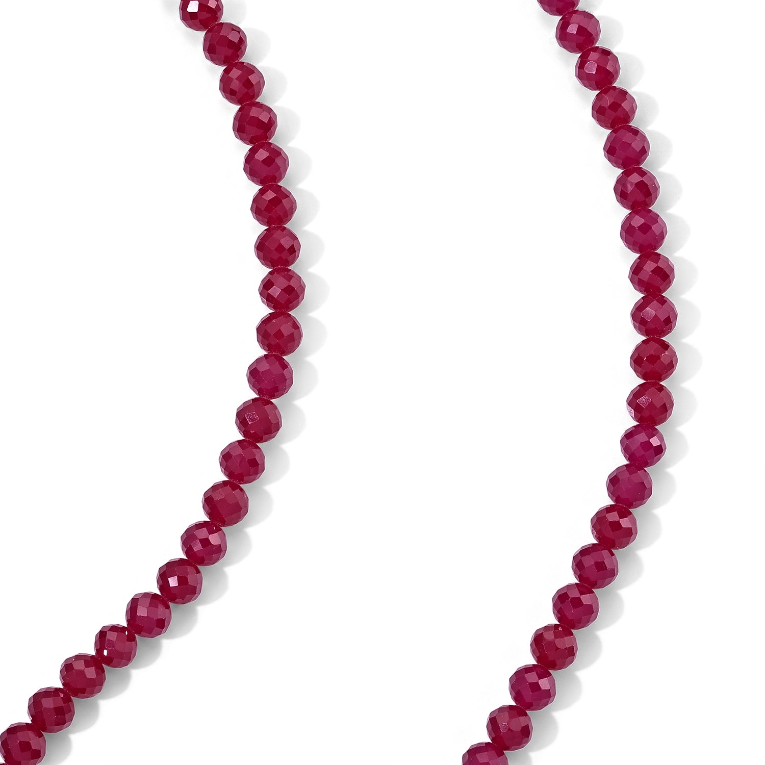 D'Joy Lab Grown Rubin Halskette ca. 50 cm 925 Silber Rhodiniert (10-15 Werktage Lieferzeit) ca. 167,00 ct.