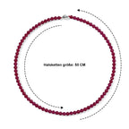 D'Joy Lab Grown Rubin Halskette ca. 50 cm 925 Silber Rhodiniert (10-15 Werktage Lieferzeit) ca. 167,00 ct.
