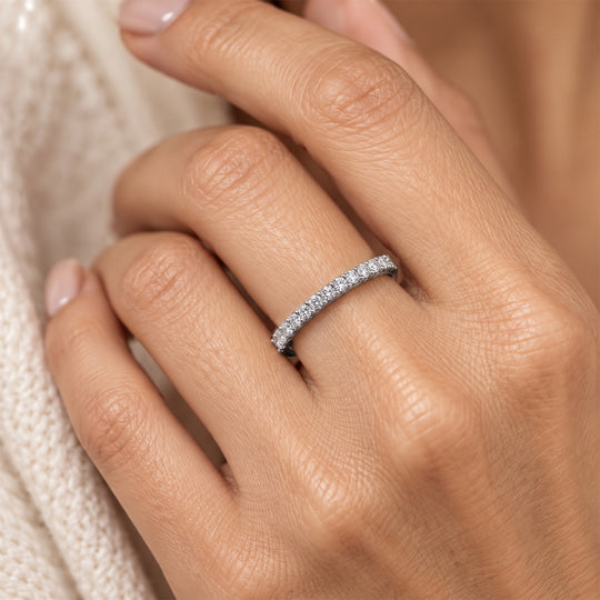 Lab Grown Diamant I1-I2 Ring 925 Silber Platiniert (Größe 20.00) ca. 0,24 ct