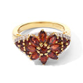 EVER TRUE Mosambik Granat Ring Reine Bronze (Größe 17.00) ca. 2,58 ct