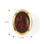 EVER TRUE Mosambik Granat Ohrringe Reine Bronze ca. 1.88 ct