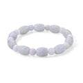 Weiße Jade Armband 18 cm ca. 120,00 ct.