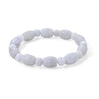 Weiße Jade Armband 18 cm ca. 120,00 ct.