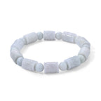 Weiße Jade Armband 18 cm ca. 170,00 ct.