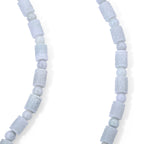 D'Joy Weiße Jade Halskette ca. 50 cm 925 Silber Rhodiniert ca. 430,00 ct.