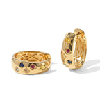 EVER TRUE Mehrfarbig Saphir Ohrringe Reine Bronze ca. 0,64 ct.