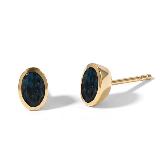 D'Joy AA London Blau Topas Ohrringe 925 Silber Platiniert ca. 0.99 ct