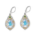 EVER TRUE Merkur mystischer Topas, Natürlicher Chromdiopsid Ohrringe Reine Bronze Platiniert und vergoldet ca. 4,58 ct.