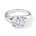D'Joy Moissanit Ring 925 Silber Rhodiniert (Größe 17.00) ca. 3,60 ct