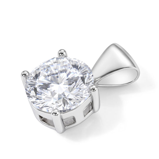 D'Joy Moissanit Anhänger 925 Silber Rhodiniert ca. 3,60 ct.