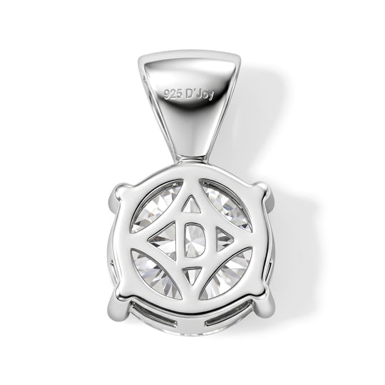 D'Joy Moissanit Anhänger 925 Silber Rhodiniert ca. 3,60 ct.