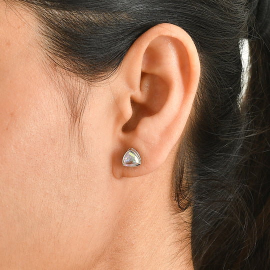 D'Joy Merkur mystischer Topas Ohrringe 925 Silber Platiniert ca. 1.80 ct