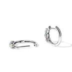 D'Joy Merkur mystischer Topas Ohrringe 925 Silber Platiniert ca. 1,21 ct.