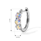 D'Joy Merkur mystischer Topas Ohrringe 925 Silber Platiniert ca. 1,21 ct.