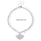 D'Joy  EXTREM SELTEN Natürliche Weiße Jade Halskette ca. 45 cm 925 Silber Rhodiniert ca. 330.00 ct