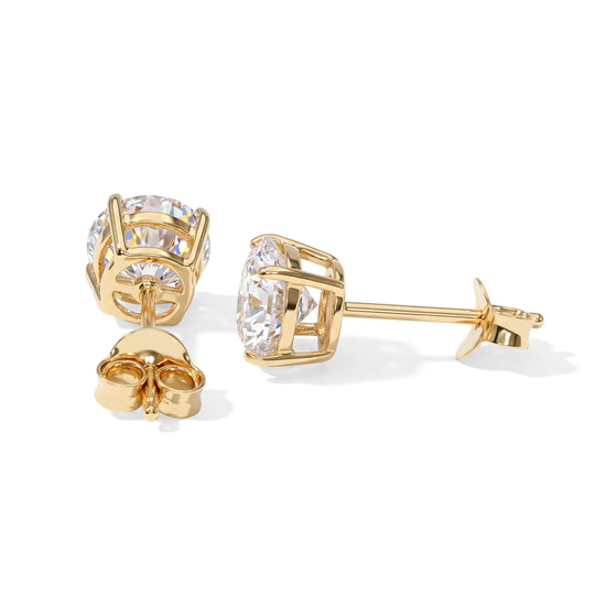 D'Joy Moissanit Ohrringe 925 Silber Rhodiniert ca. 2.00 ct