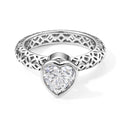 D'Joy Moissanit Ring 925 Silber Rhodiniert (Größe 16.00) ca. 1,98 ct