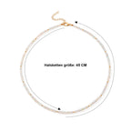 D'Joy Natürlicher, äthiopischer Welo Opal Halskette ca. 45 cm 925 Silber 750 Gelbgold vermeil (08-10 Werktage Lieferzeit) ca. 30,00 ct.
