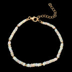 D'Joy Natürlicher, äthiopischer Welo Opal Armband ca. 19 cm 925 Silber 750 Gelbgold vermeil (08-10 Werktage Lieferzeit) ca. 12,00 ct.
