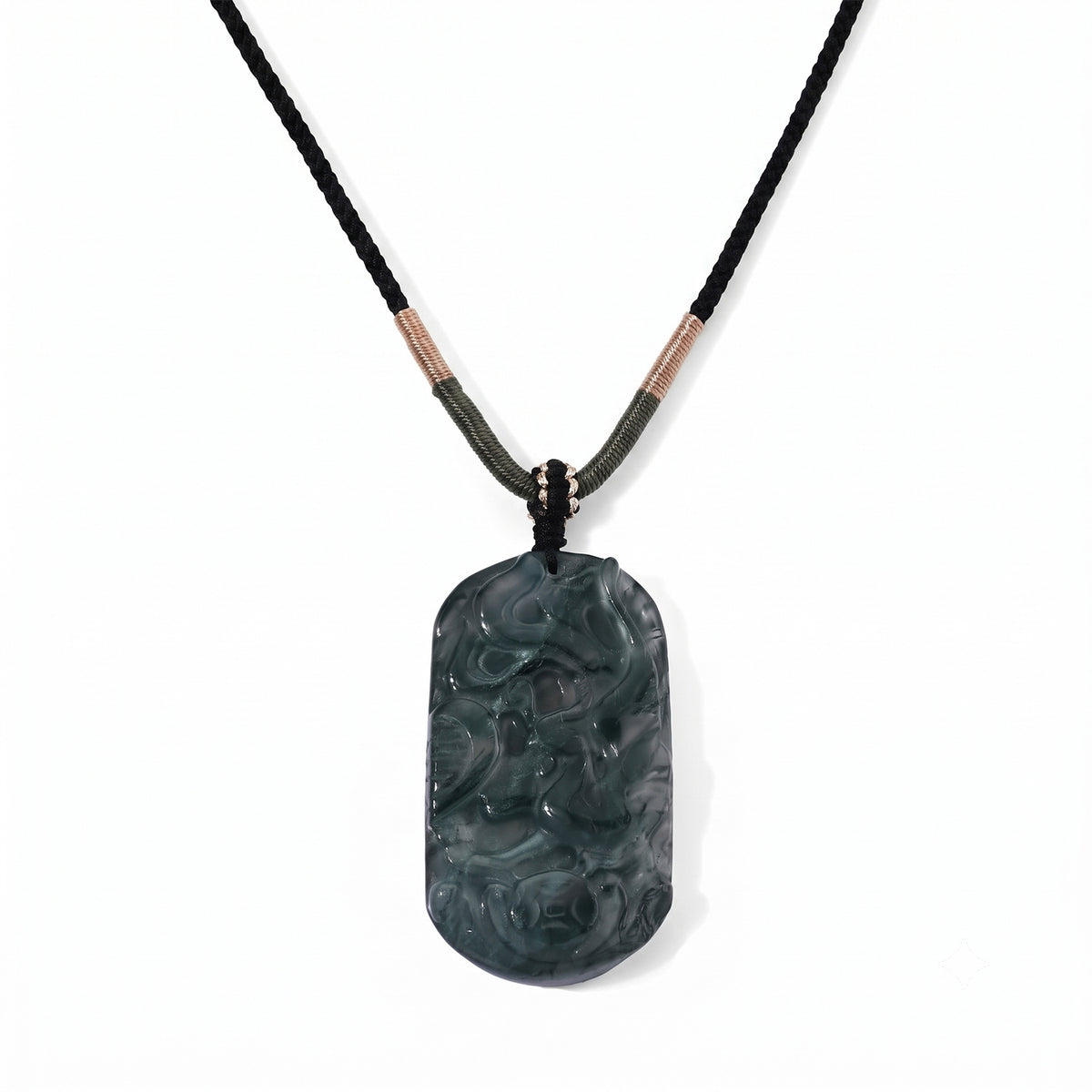 Moosachat Phönix Halskette Flexibles cm ca. 65.00 ct
