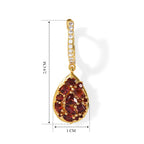 EVER TRUE Mosambik Granat Ohrringe Reine Bronze ca. 2,57 ct.