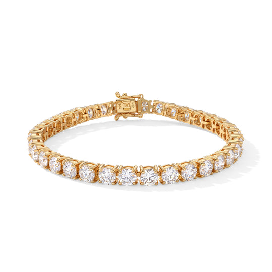 D'Joy Moissanit Armband ca. 20 cm 925 Silber Rhodiniert ca. 17,10 ct.