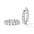 D'Joy Moissanit Ohrringe 925 Silber Rhodiniert ca. 10.80 ct