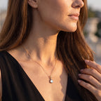 D'Joy Merkur mystischer Topas, Weißer Diamant Anhänger 925 Silber 750 Vergoldet ca. 3,52 ct.