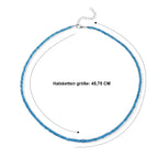 D'Joy AAA Neon Apatit Halskette ca. 45 cm 925 Silber Rhodiniert (08-10 Werktage Lieferzeit) ca. 48,00 ct.