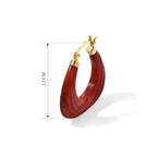 D'Joy Rote Jade Ohrringe 925 Silber Vergoldet ca. 18,00 ct.