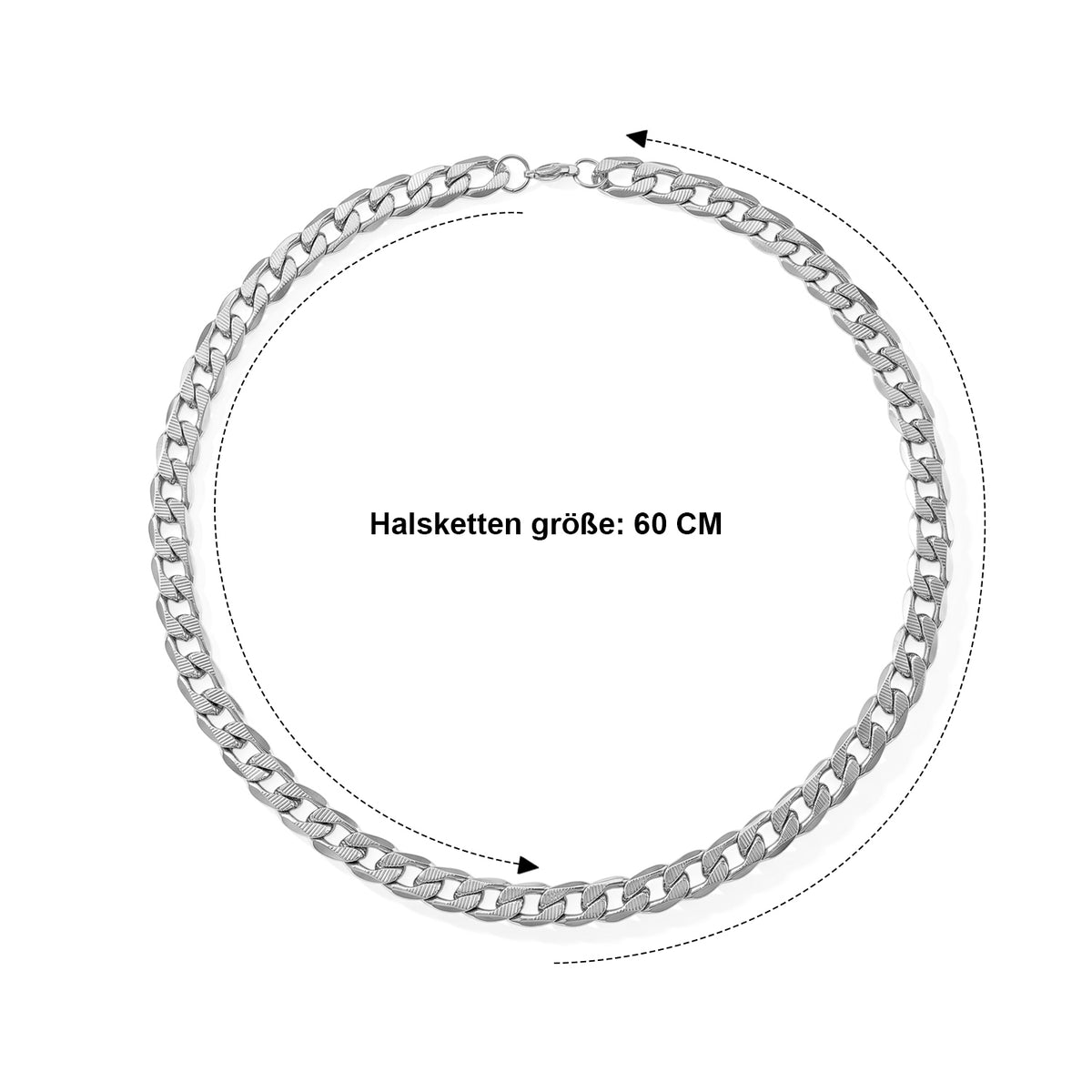 316L Edelstahl Halskette ca. 60.3 cm ca. 102,00g