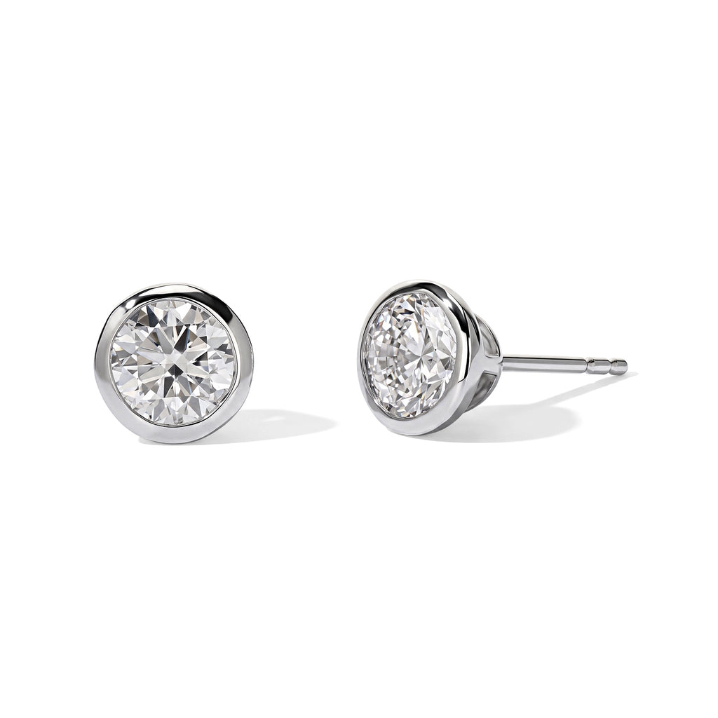 D'Joy Moissanit Ohrringe 925 Silber Platiniert ca. 2.09 ct