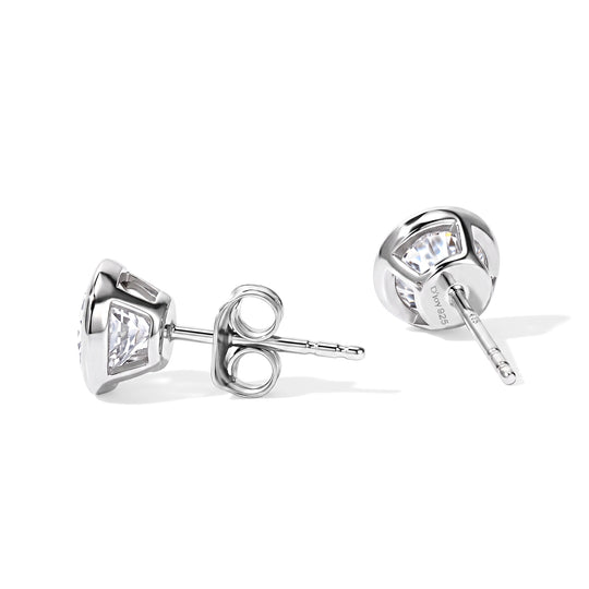 D'Joy Moissanit Ohrringe 925 Silber Platiniert ca. 2.09 ct