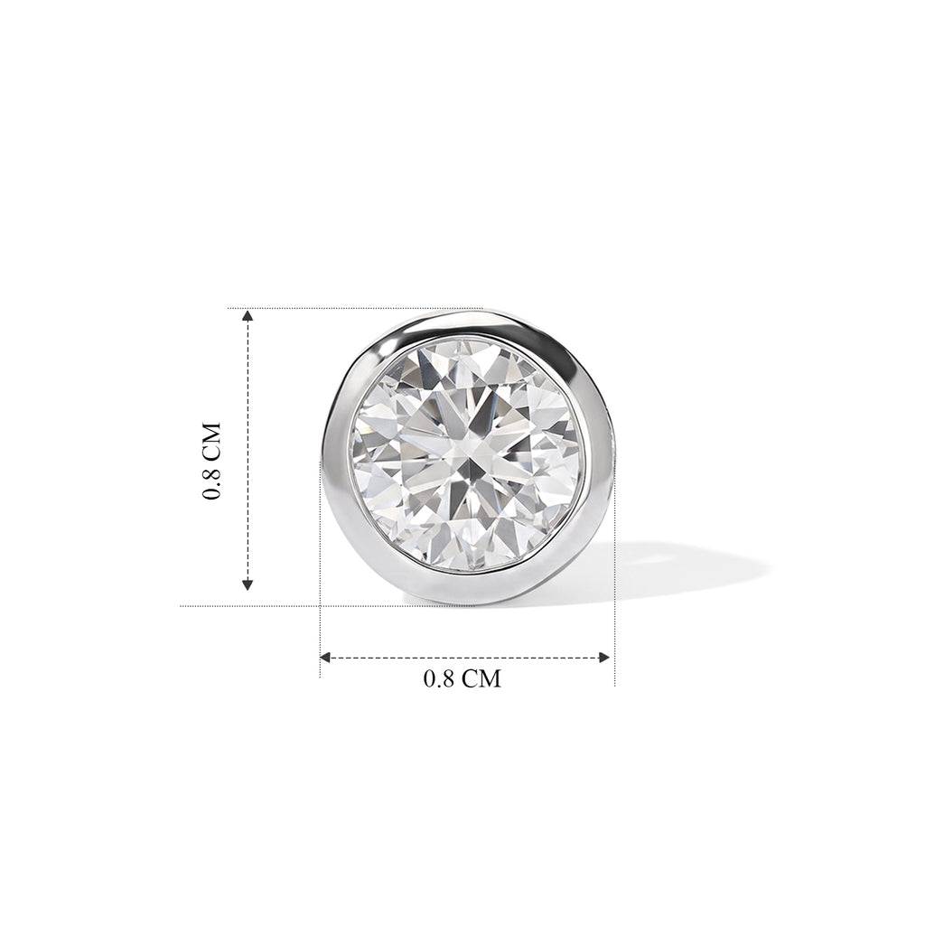D'Joy Moissanit Ohrringe 925 Silber Platiniert ca. 2.09 ct