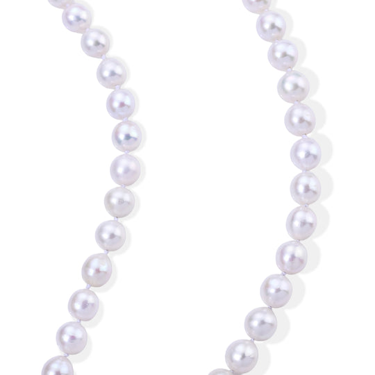 Zhu Ji Perle Halskette ca. 50 cm 316L Edelstahl