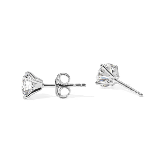 D'Joy Moissanit Ohrringe 925 Silber Rhodiniert ca. 1,82 ct.