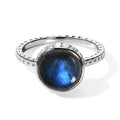D'Joy AAA Labradorit Ring 925 Silber (Größe 16.00) ca. 4,44 ct