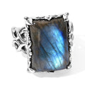 EVER TRUE AAA Labradorit Ring Reine Bronze (Größe 16.00) ca. 16,14 ct