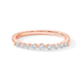 LUXURIANT DIAMOND - Lab Grown Diamant SI-GH Ring 925 Silber 750 Roségold vermeil (Größe 17.00) ca. 0,26 ct