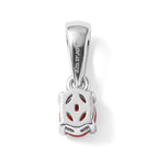 D'Joy AAA Roter Saphir Anhänger 925 Silber Rhodiniert ca. 0,42 ct.