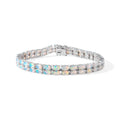 D'Joy AA Natürlicher, äthiopischer Welo Opal Armband ca. 19 cm 925 Silber Rhodiniert ca. 11,40 ct.