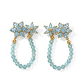 EVER TRUE Blauer Apatit Ohrringe Reine Bronze ca.8,76 ct.