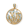 EVER TRUE Blauer Apatit Anhänger Reine Bronze ca. 1,94 ct.