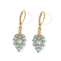 EVER TRUE Blauer Apatit Ohrringe Reine Bronze ca. 2.66 ct