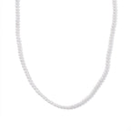 Süßwasser Seed Perle (3-4 mm) Halskette ca. 45 cm 316L Edelstahl 49.90 ct