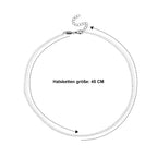 Süßwasser Perlen (2-3 mm) Mondlicht-Sinfonie Halskette ca. 45 cm 316L Edelstahl
